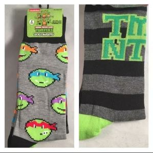 2 Pair Teenage Mutant Ninja Turtles Socks